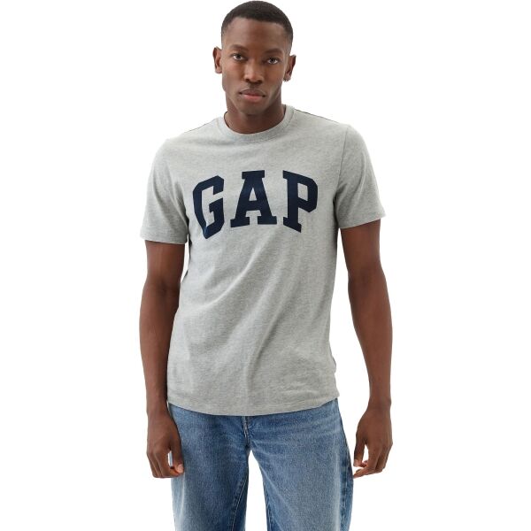 GAP BASIC LOGO Pánske tričko, sivá, veľkosť