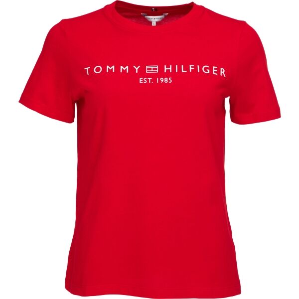 Tommy Hilfiger LOGO CREW NECK Női póló, piros, méret