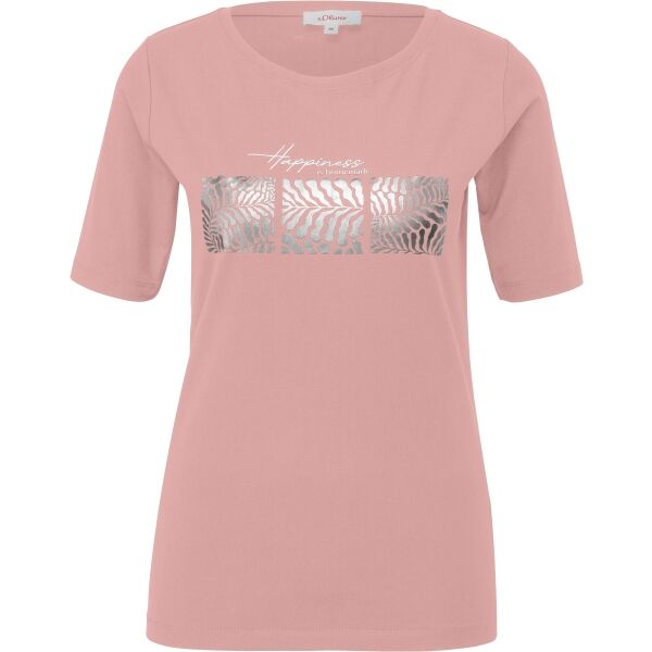 s.Oliver RL T-SHIRT Dámske tričko, ružová, veľkosť