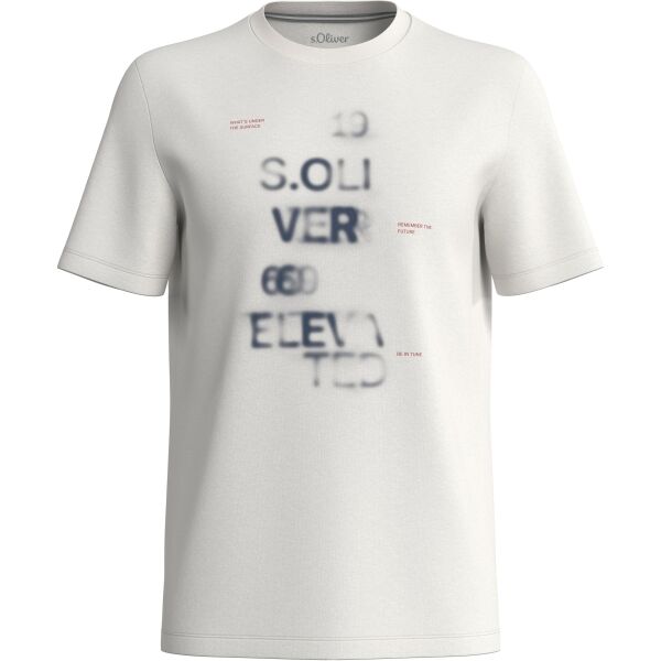 s.Oliver RL T-SHIRT Pánske tričko, biela, veľkosť