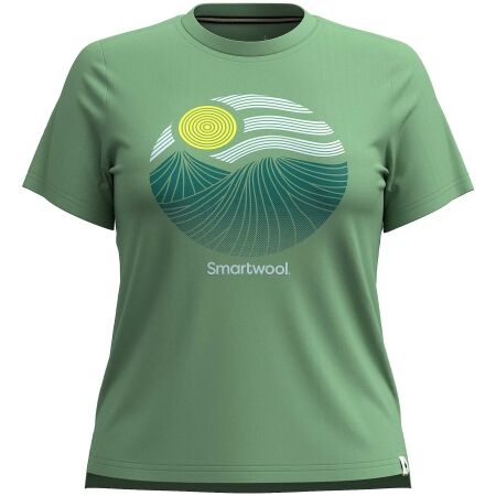 Smartwool W HORIZON VIEW GRAPHIC SHORT SLEEVE - Дамска тениска