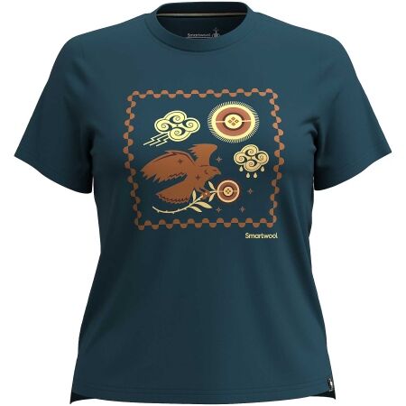 Smartwool W GUARDIAN OF THE SKIES GRAPHIC SS TEE - Дамска тениска