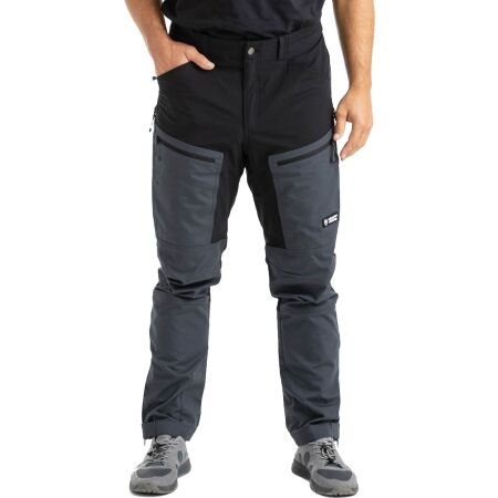 ADVENTER & FISHING DARK SHADOW AND BLACK - Men's outdoor trousers