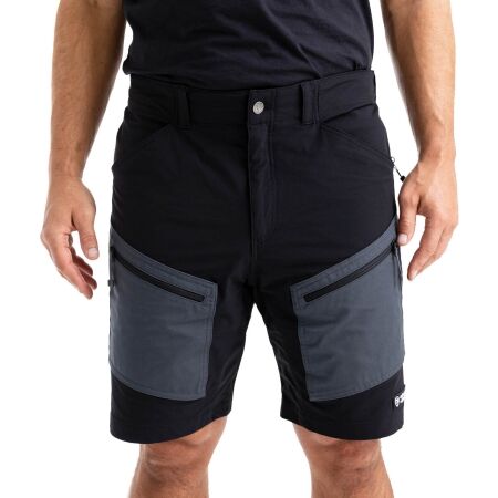 ADVENTER & FISHING DARK SHADOW AND BLACK - Men's outdoor shorts