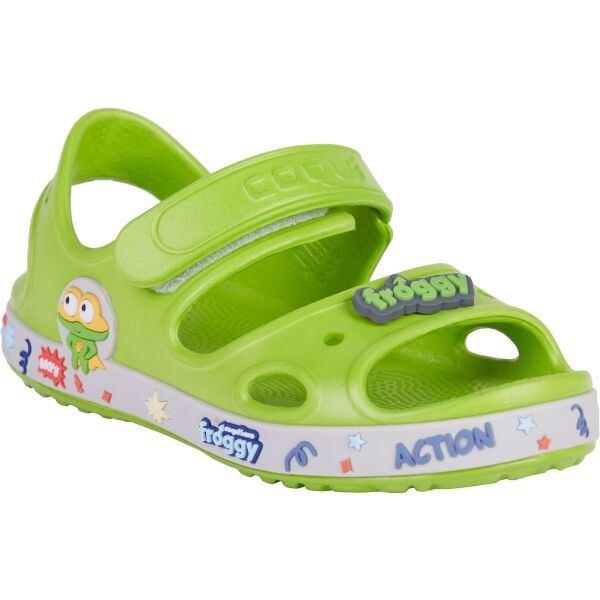 Coqui YOGI - HERO Detské sandále, svetlo zelená, veľkosť