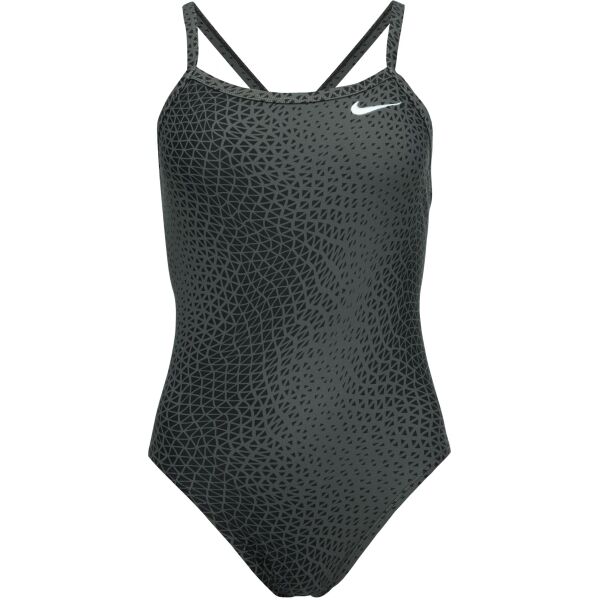 Nike HYDRASTRONG DELTA Dámske jednodielne plavky, tmavo sivá, veľkosť