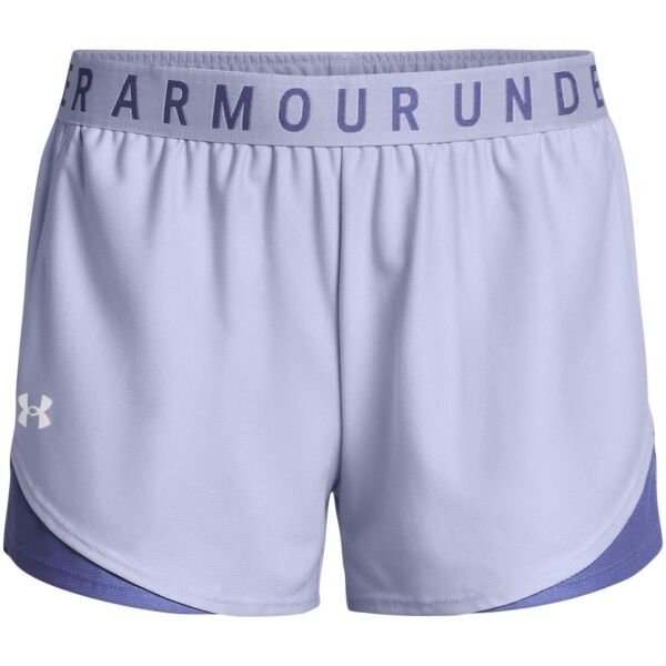 Under Armour PLAY UP SHORTS EMBOSS 3.0 Dámske šortky, fialová, veľkosť