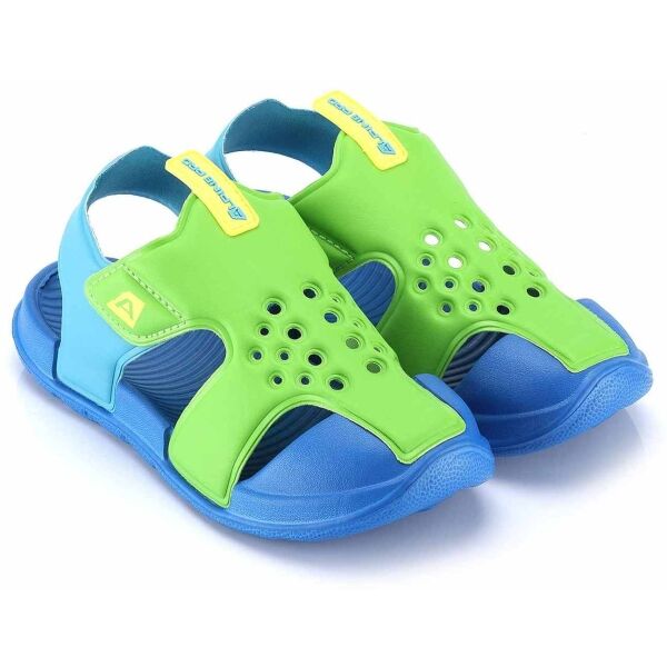 ALPINE PRO GLEBO Detské sandále, zelená, veľkosť