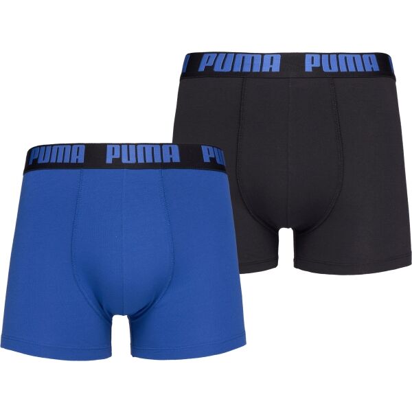 Puma BASIC BOXER 2P Pánske boxerky, modrá, veľkosť