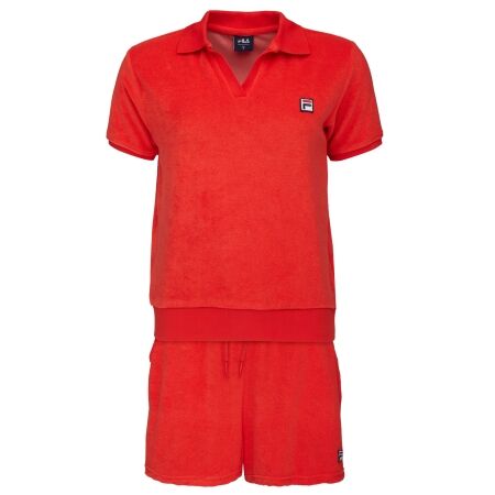 Fila SET POLO AND SHORT PANTS IN SPONGE TERRY - Дамска пижама