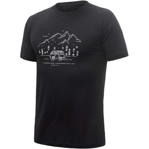 Sensor MERINO BLEND ELEMENTS Funktionsshirt für Herren, schwarz, größe L