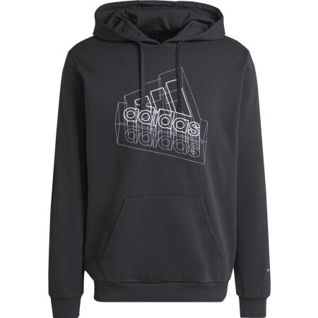 adidas TECH GRAPHIC HOODIE - Pánská mikina