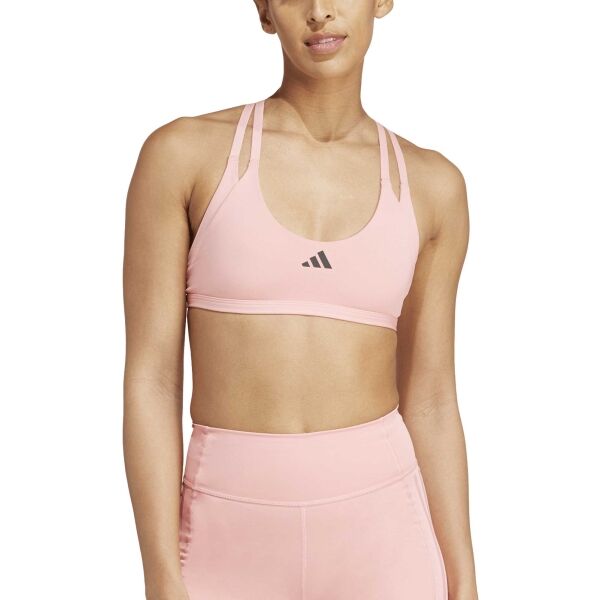 adidas AEROIMPACT LUXE TRAINING LIGHT-SUPPORT BRA Dámska športová podprsenka, ružová, veľkosť