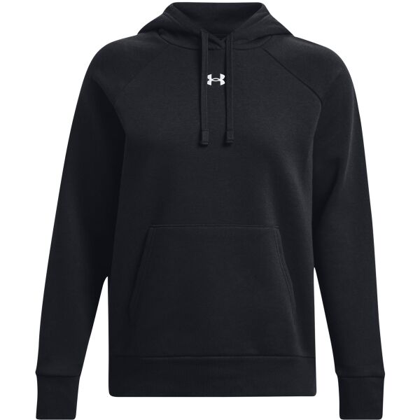 Under Armour RIVAL FLEECE HOODIE Dámska mikina, čierna, veľkosť