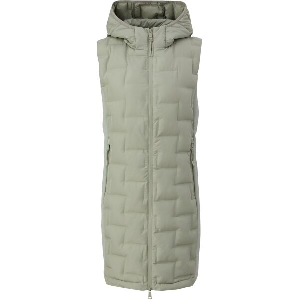 s.Oliver RL OUTDOOR WAISTCOAT Dámska vesta, svetlo zelená, veľkosť