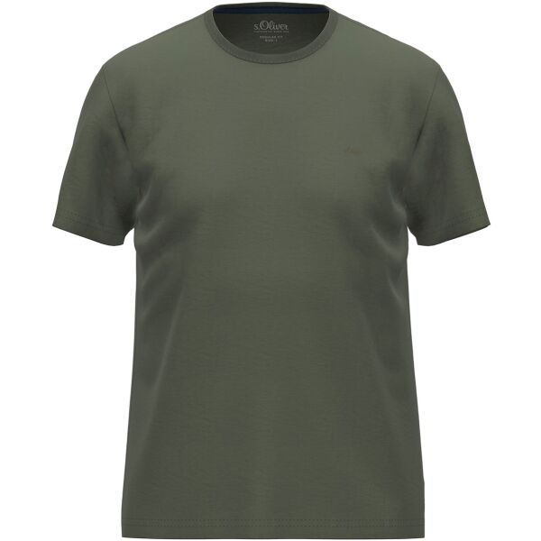 s.Oliver RL T-SHIRT SS NOOS Pánske tričko, khaki, veľkosť