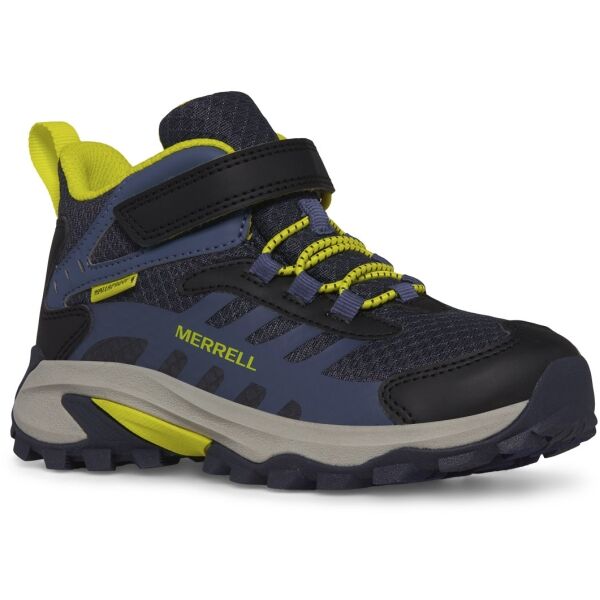 Merrell MOAB SPEED 2 MID A/C WTRPF Detská outdoorová obuv, tmavo modrá, veľkosť 37