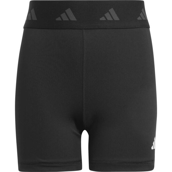 adidas TECHFIT AEROREADY SHORT LEGGINGS Dievčenské elastické kraťasy, čierna, veľkosť