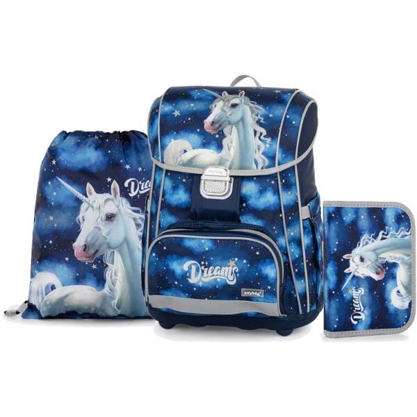 Oxybag UNICORN Školský set, tmavo modrá, veľkosť