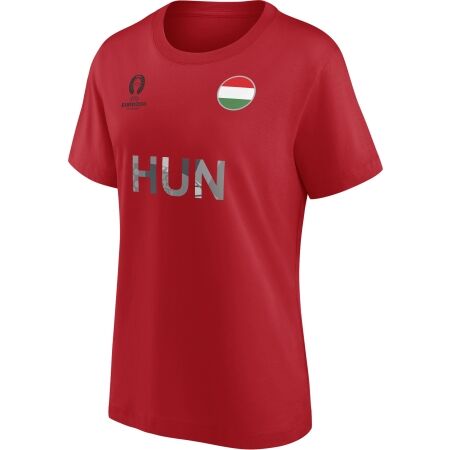 FANATICS UEFA EURO 2024 HUNGARY NATION FLAG - Ženska majica