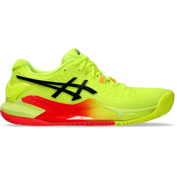 ASICS GEL-RESOLUTION 9 CLAY PARIS W Dámska tenisová obuv, reflexný neón, veľkosť 41.5