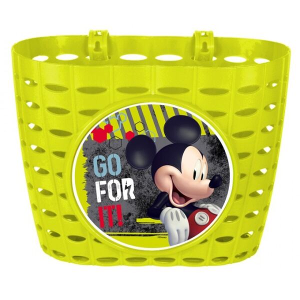 Disney MICKEY Košík na bicykel, reflexný neón, veľkosť