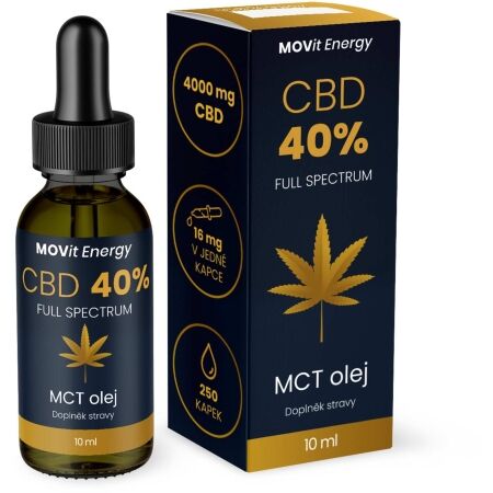 MOVIT ENERGY MOVIT CBD 40 % FULL SPECTRUM MCT OLEJ 10 ML - Doplněk stravy