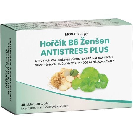 MOVIT ENERGY MOVIT HOŘČÍK - ŽENŠEN ANTI-STRESS PREMIUM 30 TABLET - Doplněk stravy