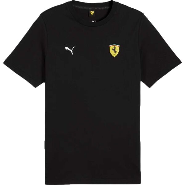 Puma FERRARI RACE COLORED SHIELD TEE Pánske tričko, čierna, veľkosť