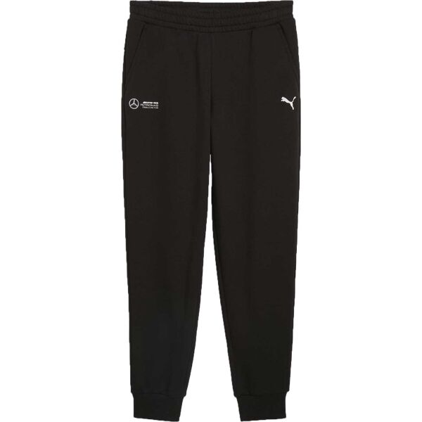 Puma MERCEDES-AMG PETRONAS F1 ESSENTIALS PANTS Pánske tepláky, čierna, veľkosť