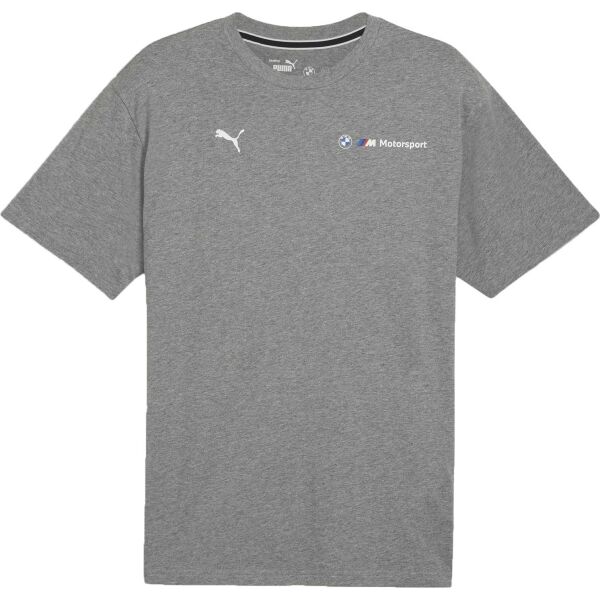 Puma BMW M MOTORSPORT ESSENTIALS+ LOGO TEE Pánske tričko, sivá, veľkosť