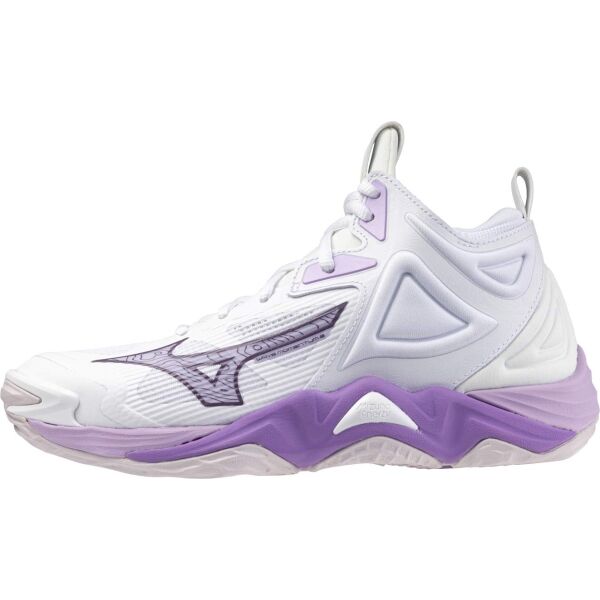 Mizuno WAVE MOMENTUM 3 MID W Dámska halová obuv, biela, veľkosť 40