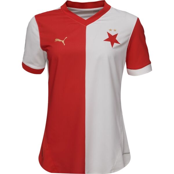 Puma SK SLAVIA INTL HOME JERSEY PROMO W SPONSOR Dámsky futbalový dres, červená, veľkosť