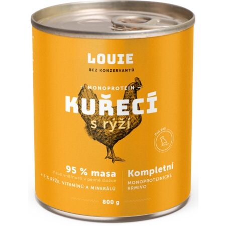 LOUIE Kuřecí s rýží 800g - Psí konzerva