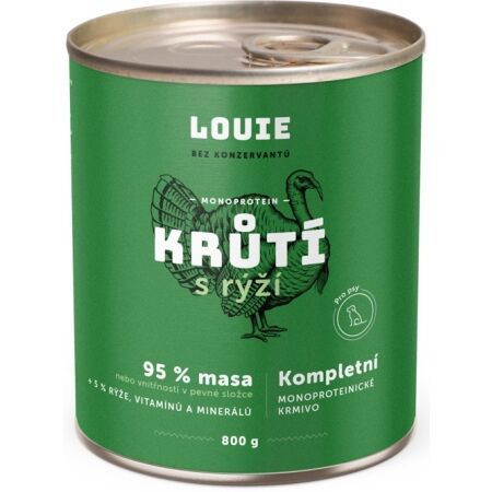 LOUIE MORČACIE S RYŽOU 800 G - Konzerva pre psov