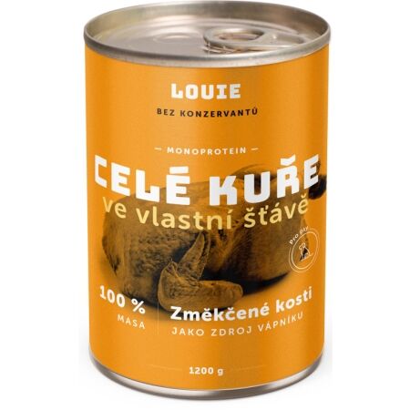 LOUIE Celé kuře 100 % maso 1200 g - Psí konzerva