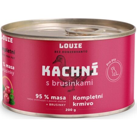 LOUIE Kachní s brusinkami 200 g - Psí konzerva