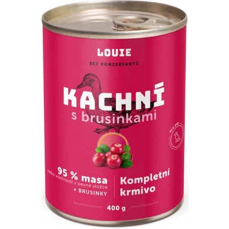 LOUIE KAČACIE S BRUSNICAMI 400 G - Konzerva pre psov