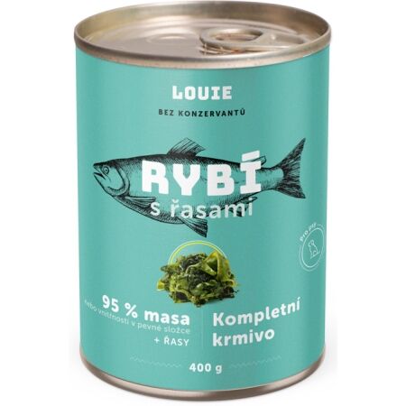 LOUIE Rybí s řasami 400 g - Psí konzerva