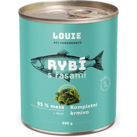 LOUIE Rybí s řasami 800 g - Psí konzerva