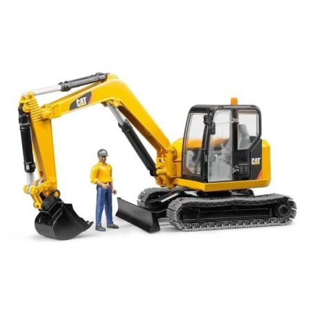 BRUDER MINI EXCAVATOR WITH DRIVER - Mini markológép modell