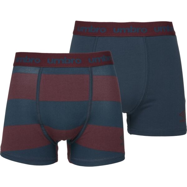 Umbro BOXER SHORT 2 PACK Pánske boxerky, modrá, veľkosť