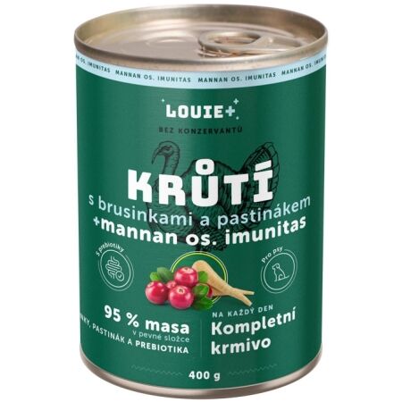 LOUIE Krůtí s brusinkami, pastinákem 400g - Psí konzerva