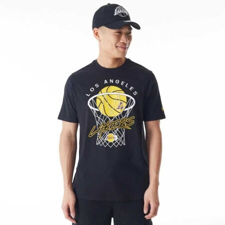 New Era LA LAKERS NBA NET - Tricou bărbați