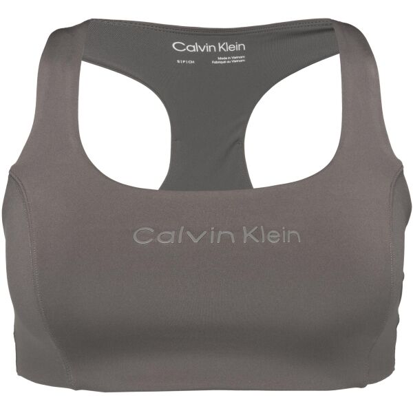 Calvin Klein WO - SPORTS BRA MEDIUM SUPPORT Dámska podprsenka, tmavo sivá, veľkosť