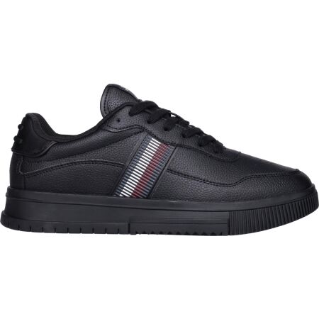 Tommy Hilfiger SUPERCUP STRIPES TUMBLED LEATHER - Pánské tenisky