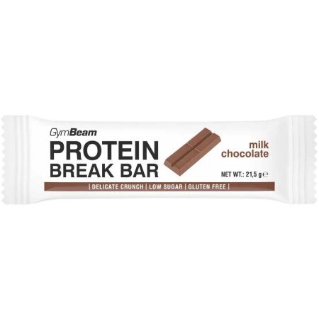 GymBeam PROTEIN BREAK BAR 21,5 G MLÉČNÁ ČOKOLÁDA - Proteinová tyčinka