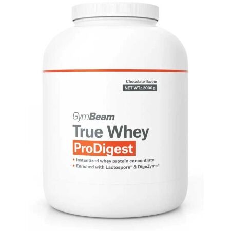 GymBeam TRUE WHEY PRODIGEST 2000 G ČOKOLÁDA - Syrovátkový protein