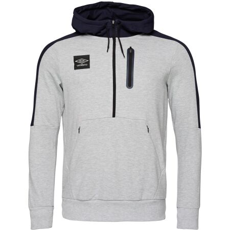 Umbro TERRACE HALF ZIP HOODIE - Férfi pulóver