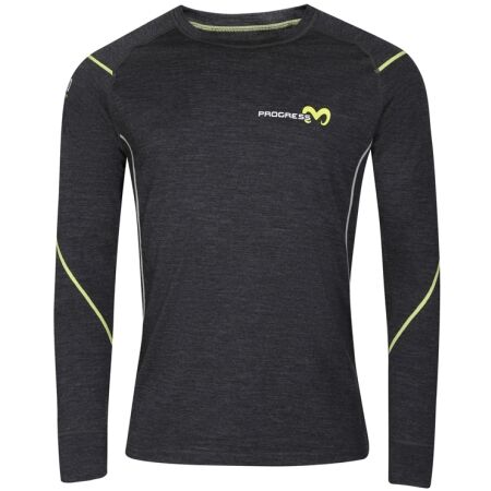 PROGRESS MERINO LS - Men’s functional merino shirt